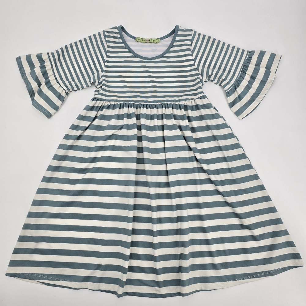 Millie Loves Lily Girls Striped Kids Dress Size 8
